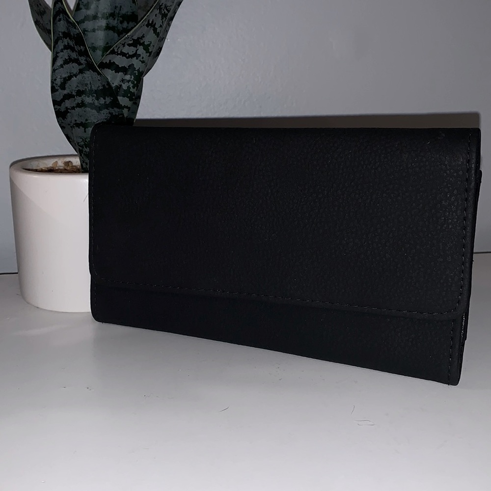 Black Faux Leather Wallet